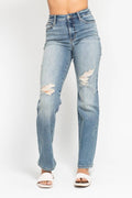 Judy Blue - High Waist Dad Straight Jeans