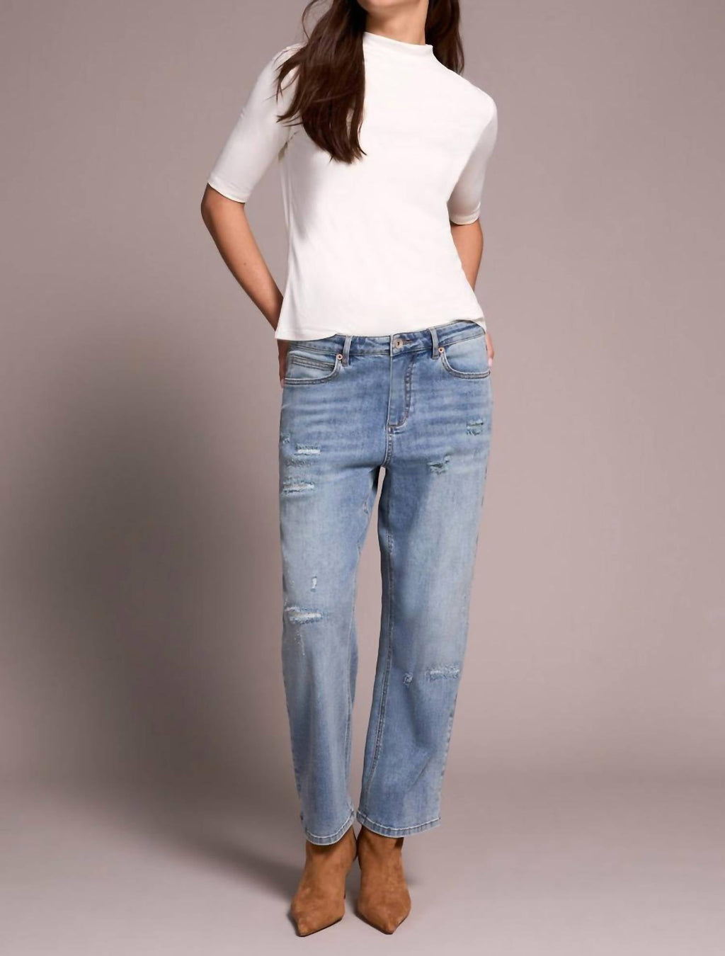 Tribal - Audrey Super Straight Flood Jeans