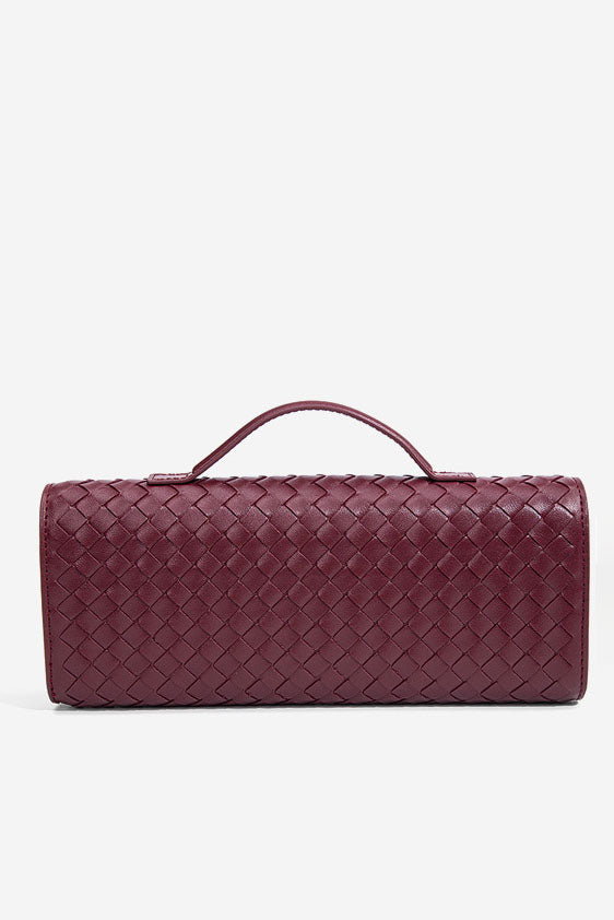 Woven Design Evening Clutch Bag