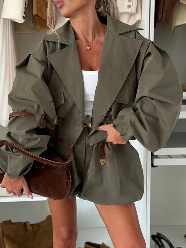Elegant High-Waist Balloon Shorts