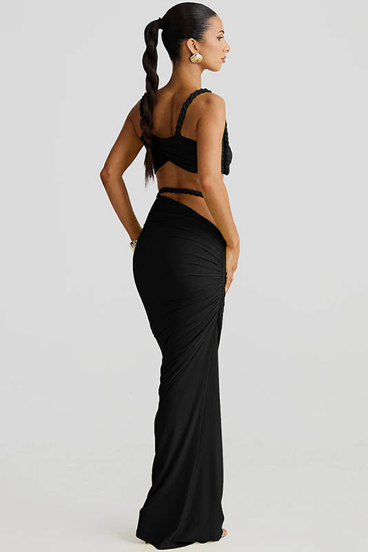 Apricot Breeze Skirt Set