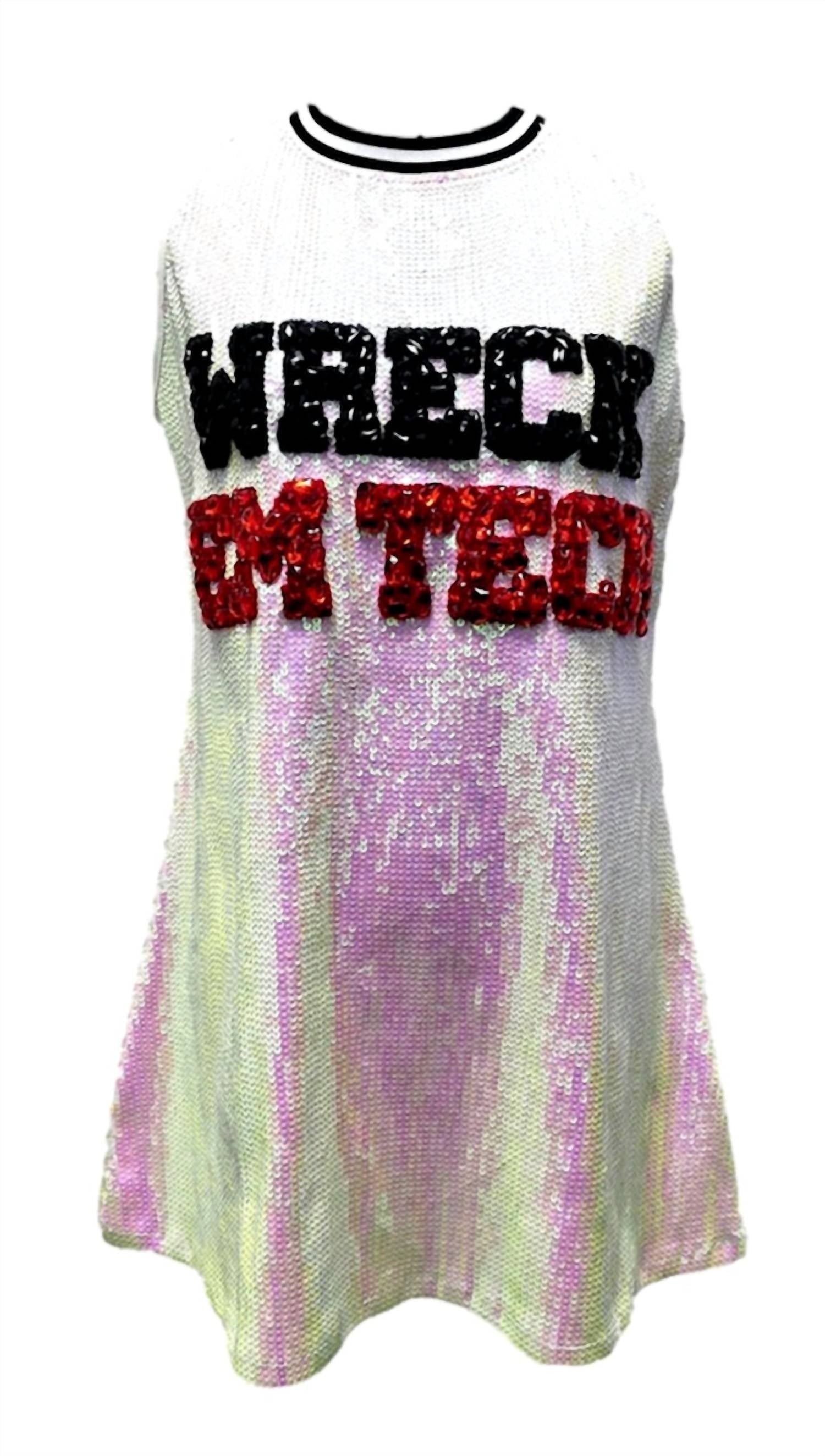Queen Of Sparkles - Full Sequin Wreck 'em Tech Tank Dress