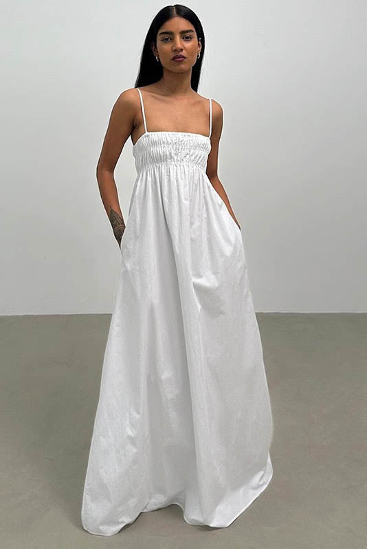 Summer Silhouette Backless Dress