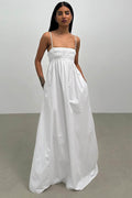 Summer Silhouette Backless Dress