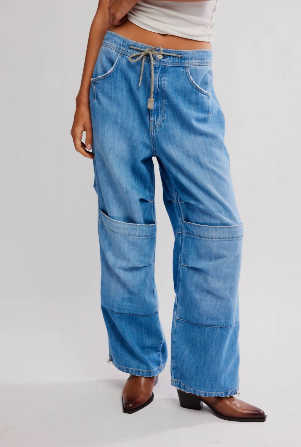 Free People - Logan Cincheg Cargo Jeans