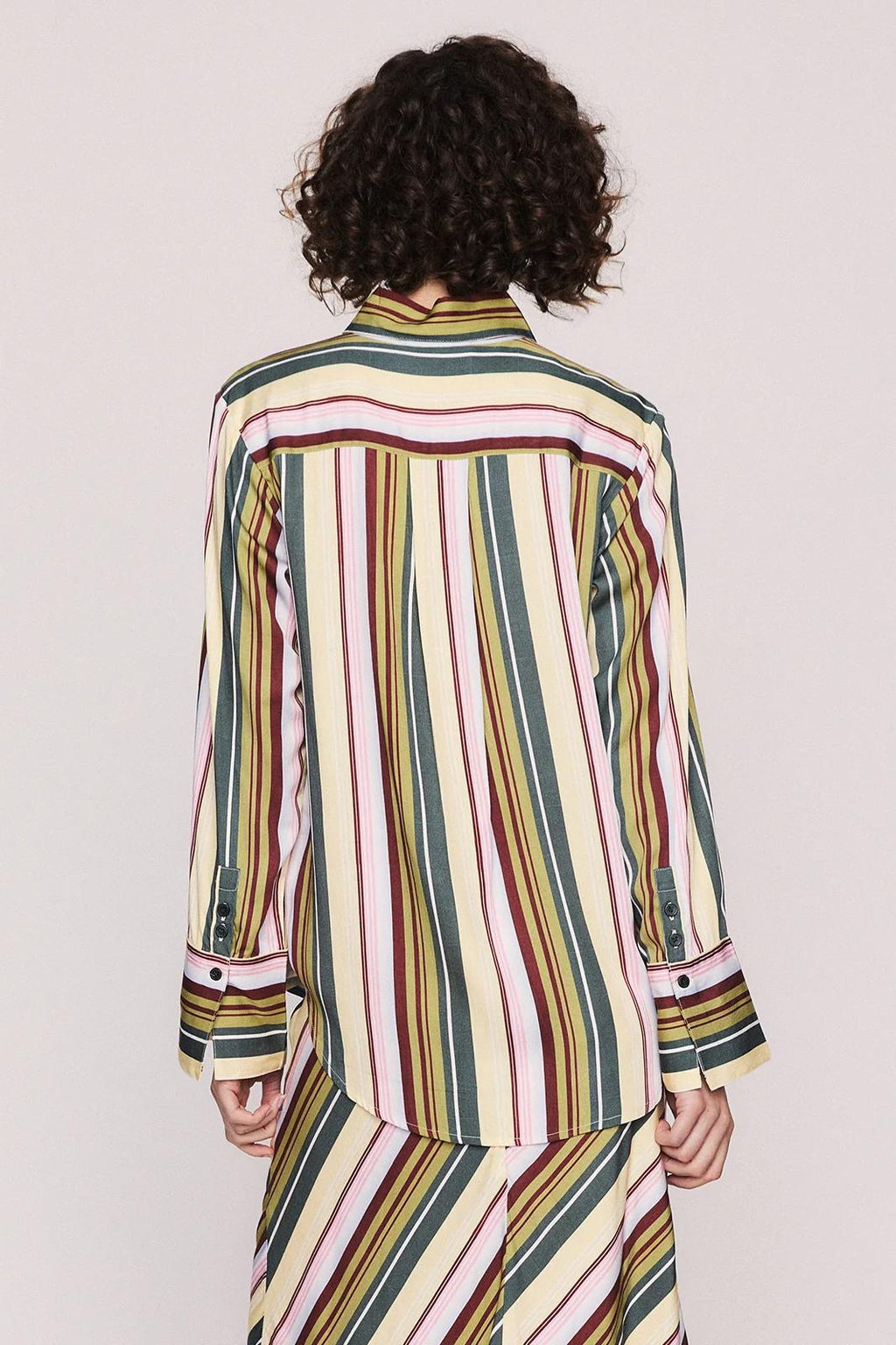 Vintage Striped Maxi Skirt Set