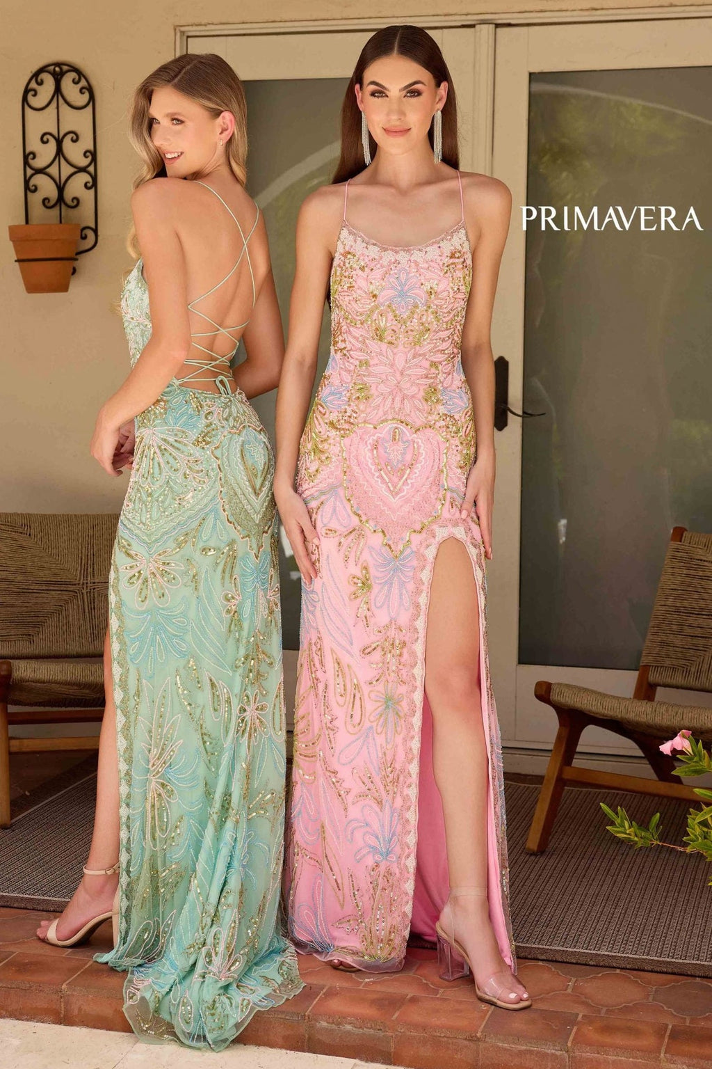4156 - Primavera - Vintage Inspired Beaded Gown