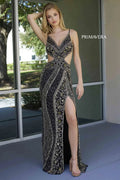 4308 - Primavera - Beaded Gown With Cut-Outs