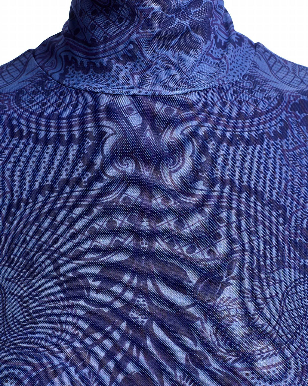 Johnny Was - MESH ELBOW SLEEVE MOCK NECK TOP