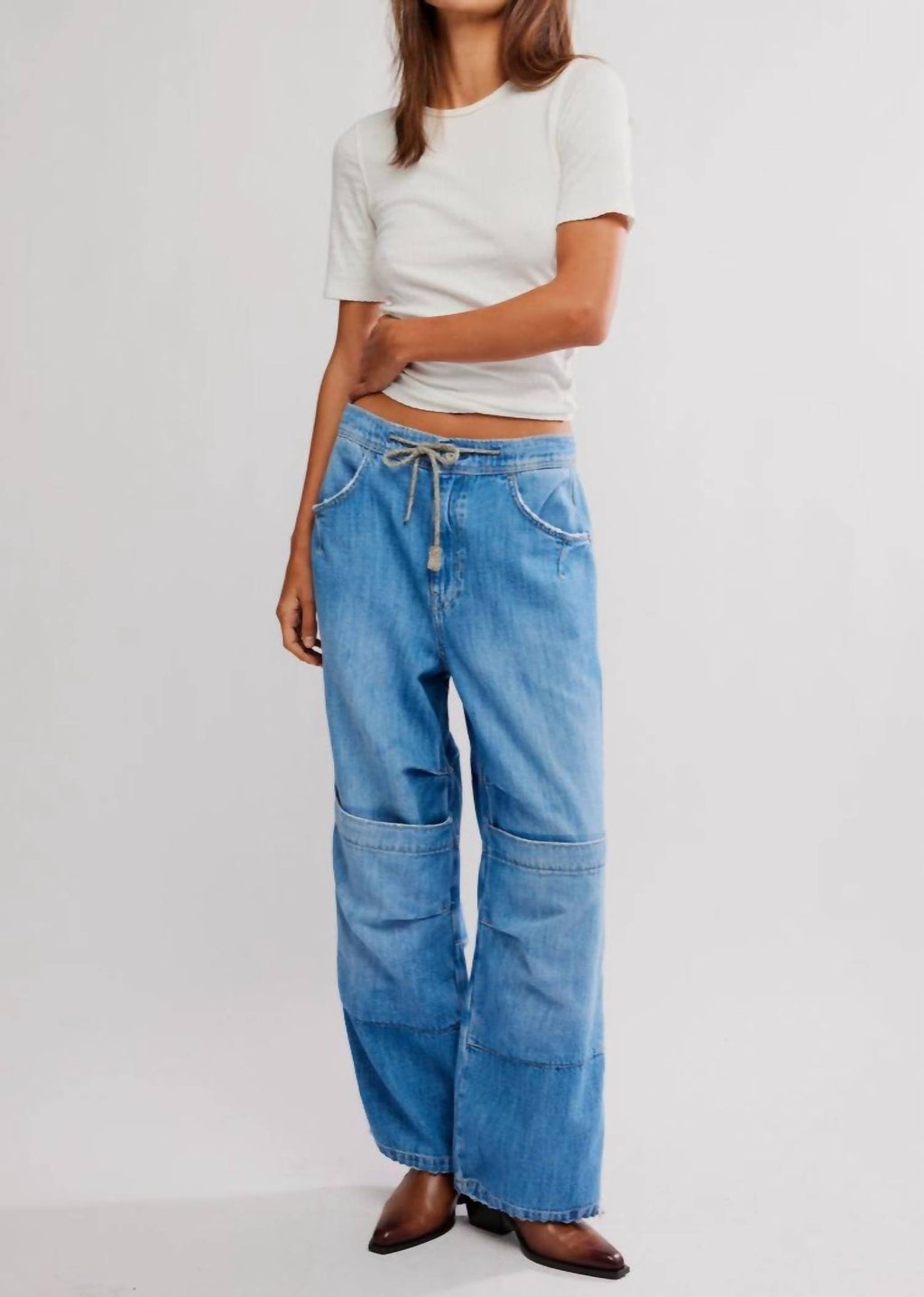 Free People - Logan Cincheg Cargo Jeans