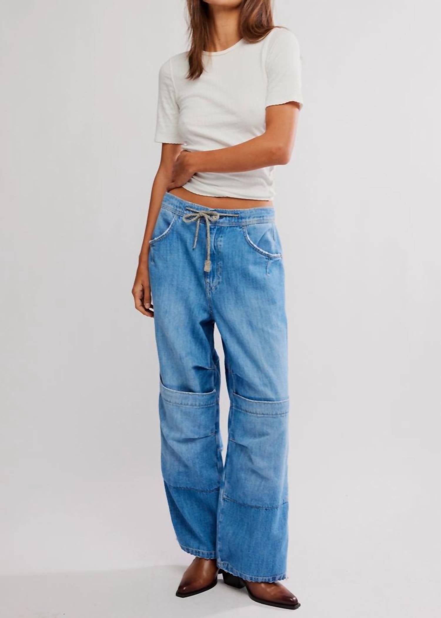 Free People - Logan Cincheg Cargo Jeans