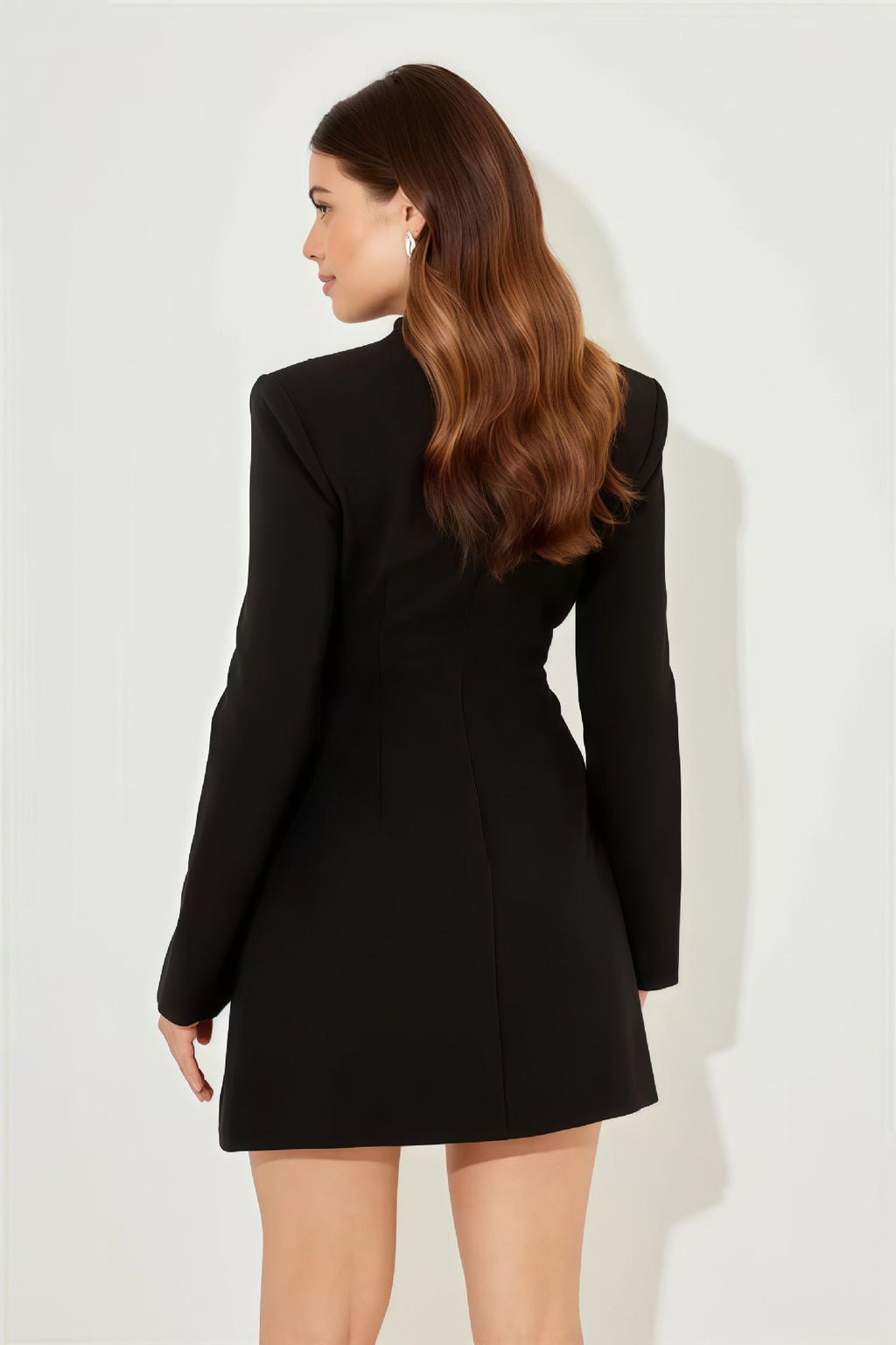 Urban Chic V-Neck Blazer Mini Dress