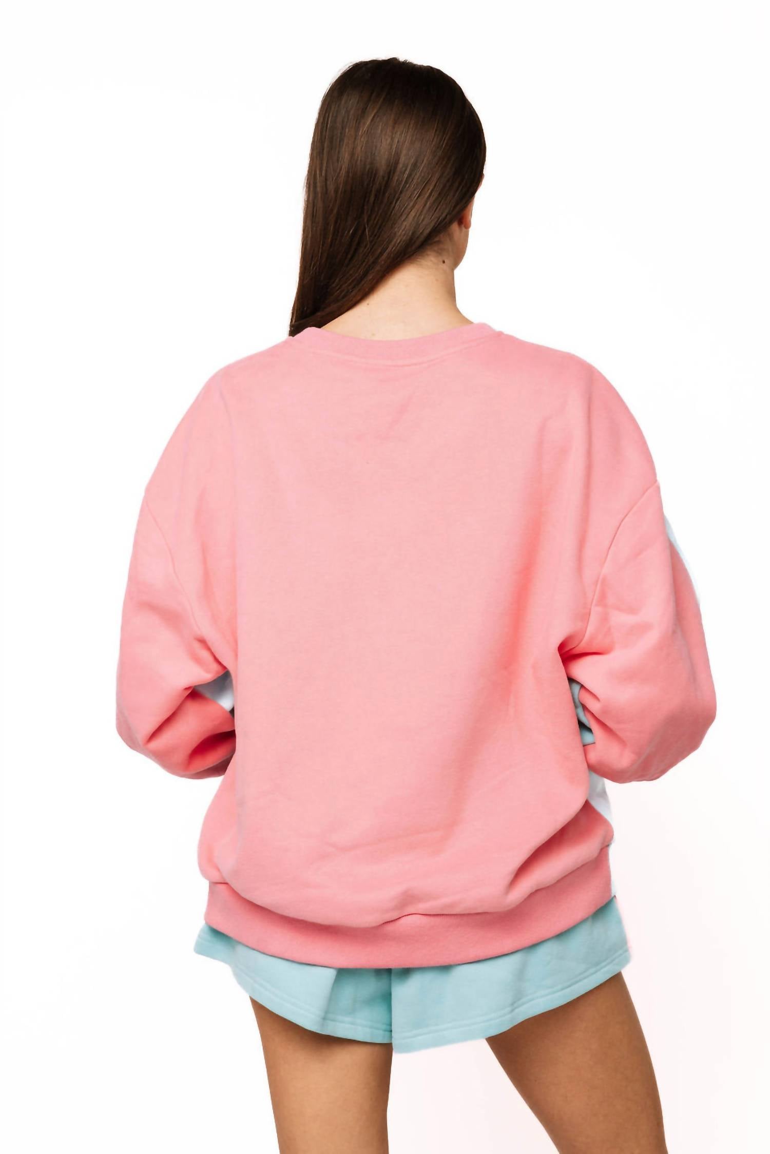 Queen Of Sparkles - Colorblock Logo Card Sweatshirt