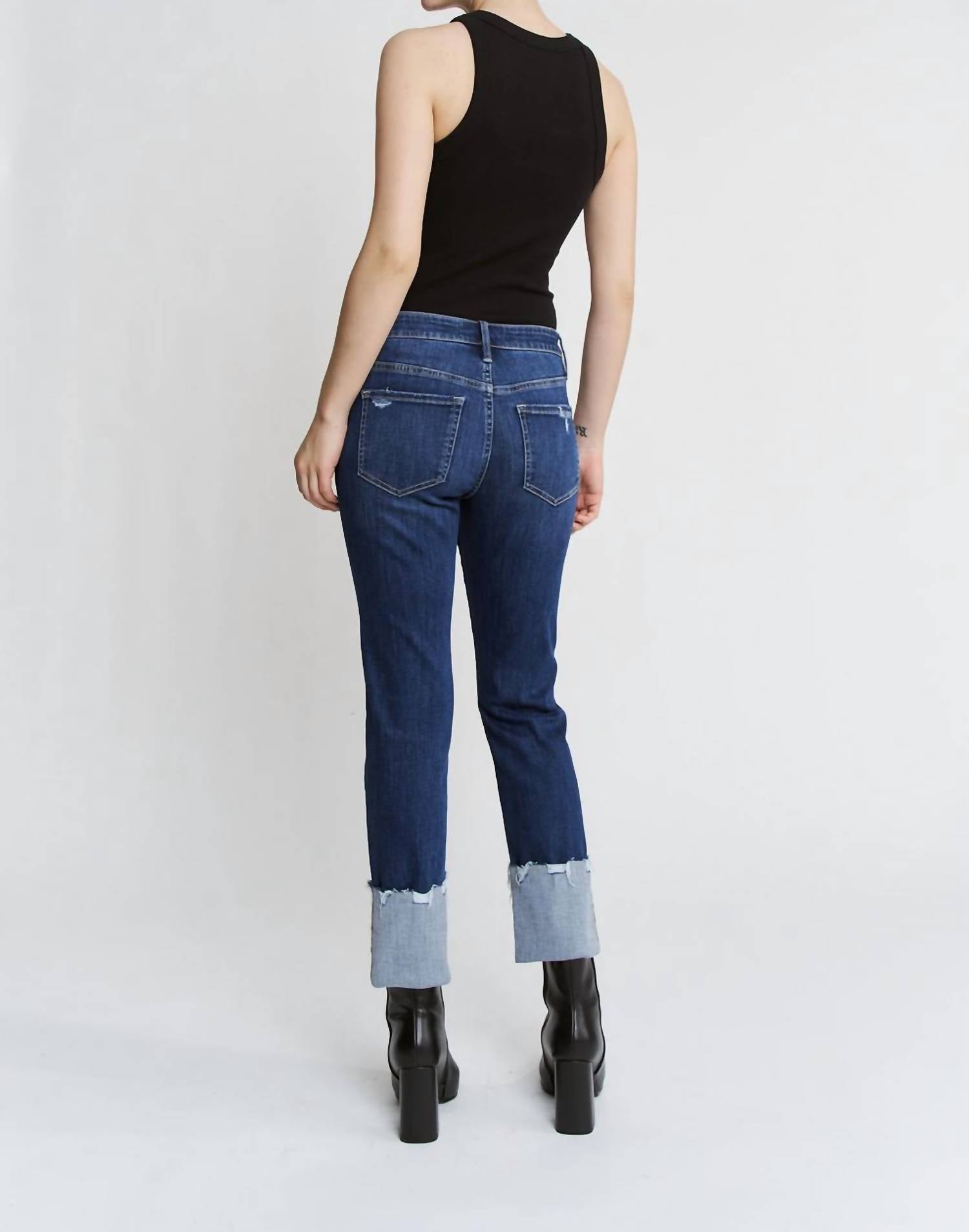 Mica Denim - Happiness Mid Rise With Cuff Jeans