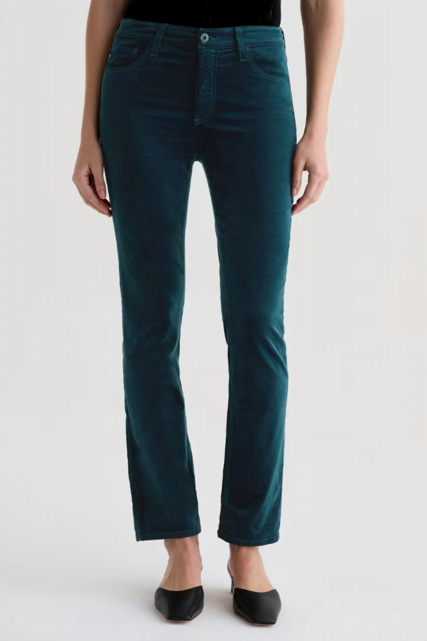 Ag Jeans - Mari Hi Rise Straight Velvet Jeans