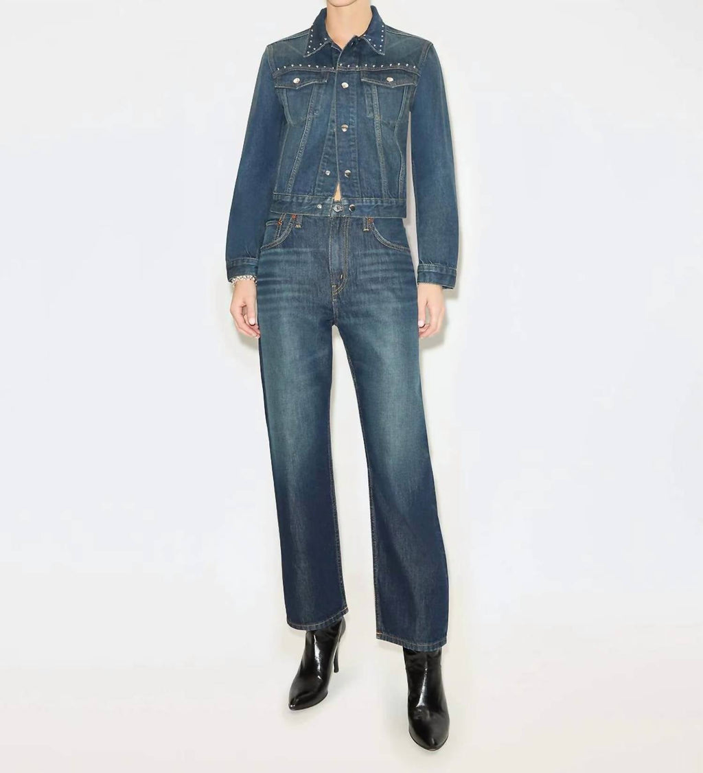 Re/Done - Ollie Mid Rise Boyfriend Jeans