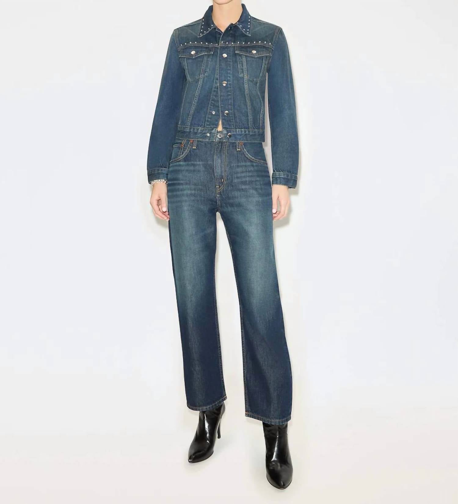 Re/Done - Ollie Mid Rise Boyfriend Jeans