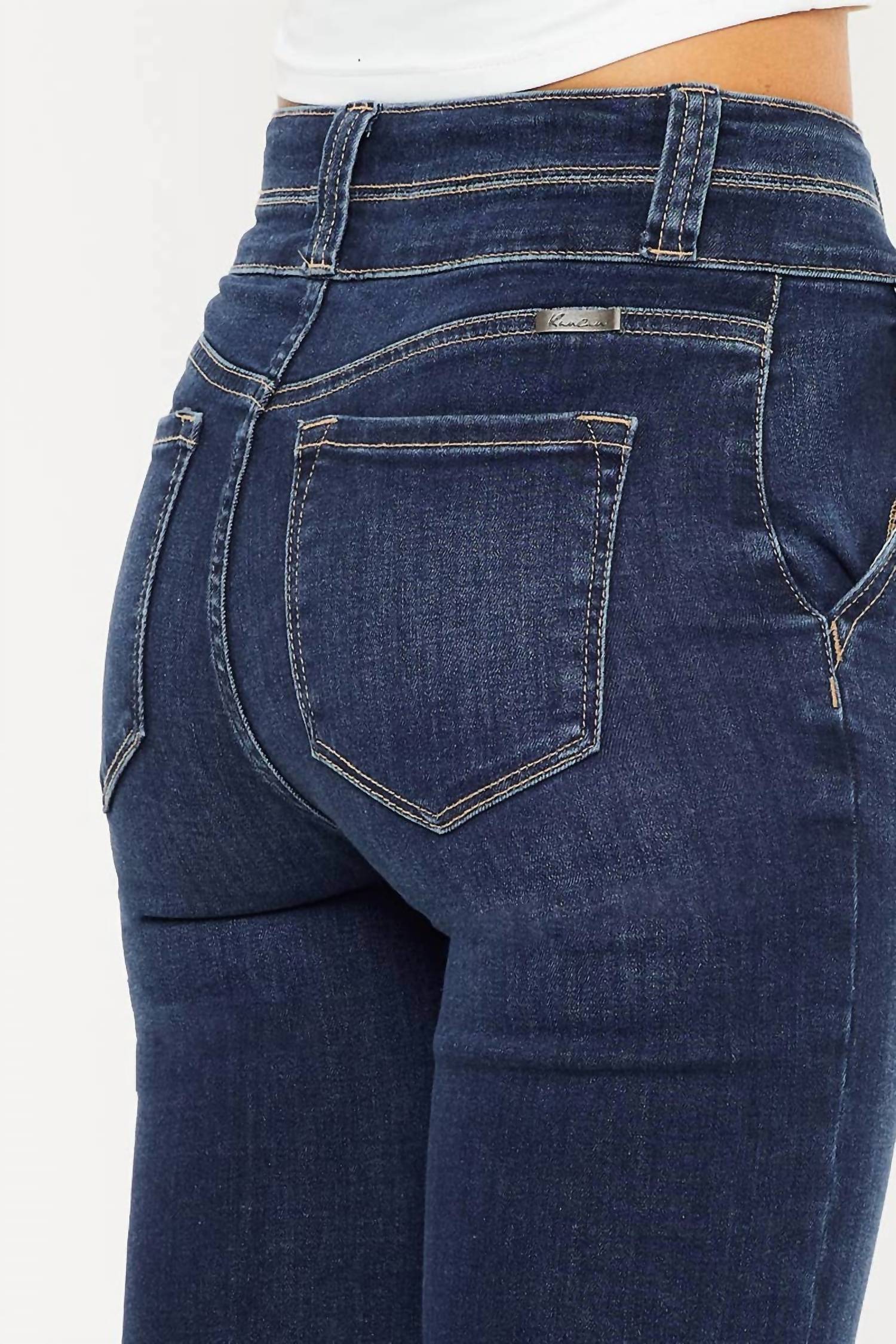 Kancan - High Rise Boot Cut Jeans