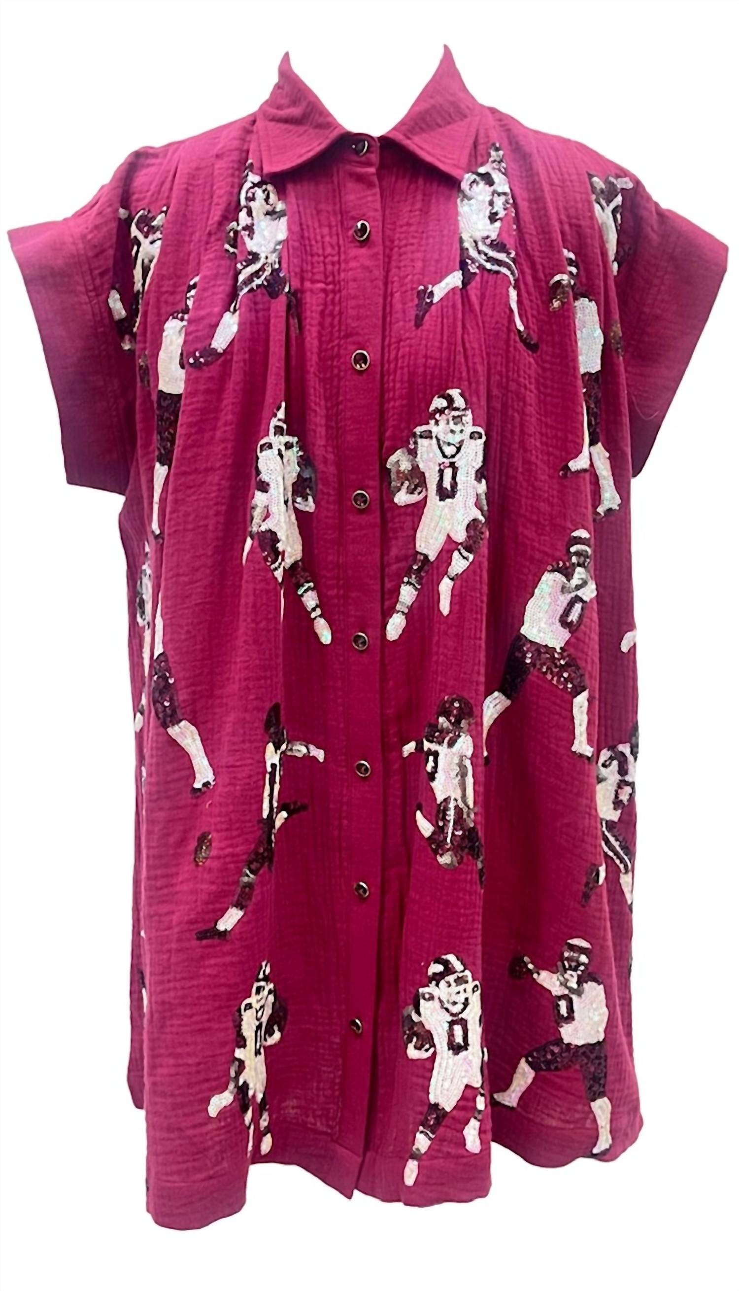 Queen Of Sparkles - Football Player Gauze Dress