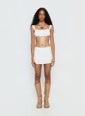 Textured frill skort