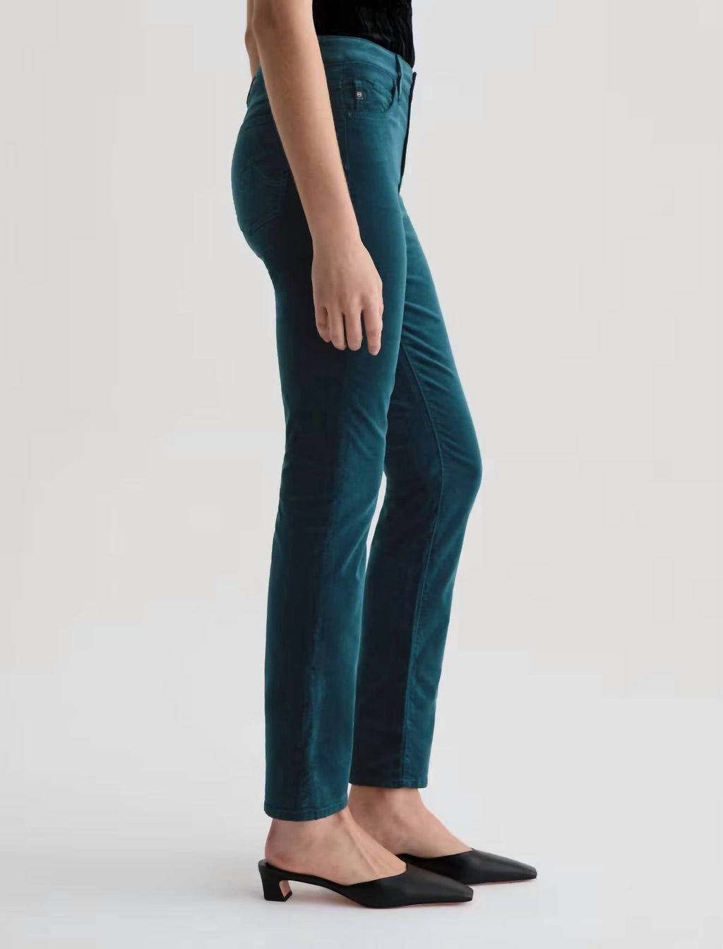 Ag Jeans - Mari Hi Rise Straight Velvet Jeans