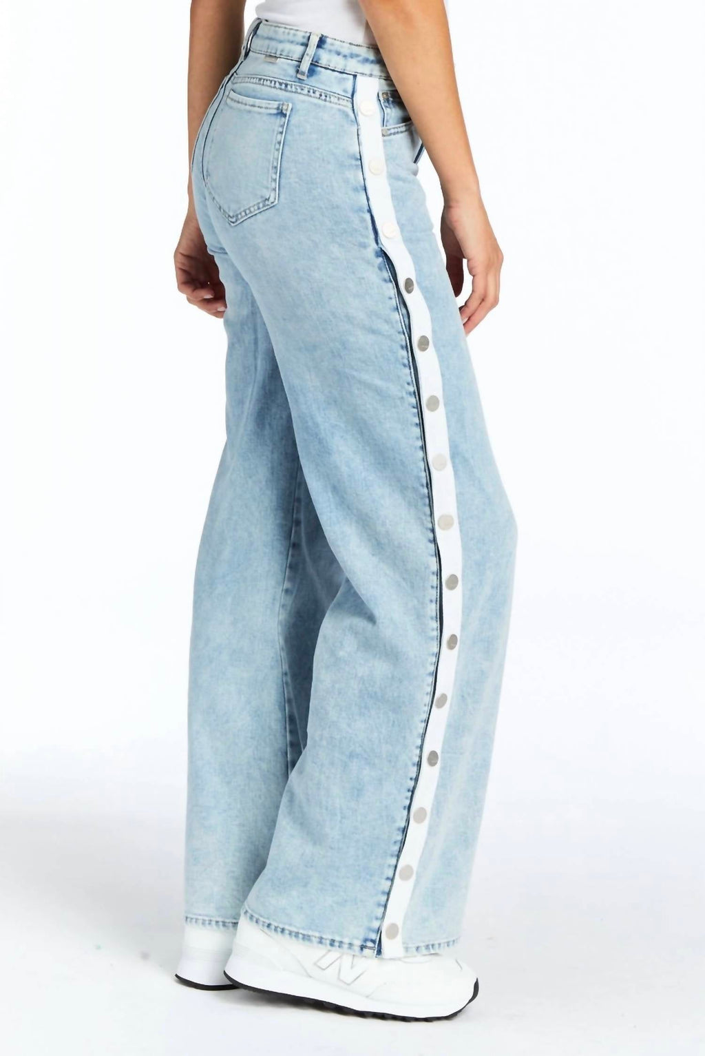 Tractr - Snap me up wide leg jean