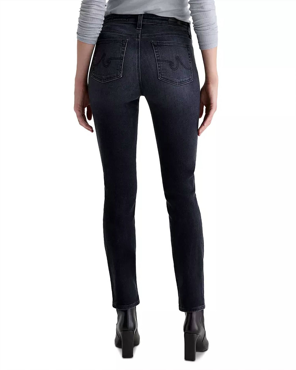Ag Jeans - Mari Mid Rise Slim Straight Leg Jeans