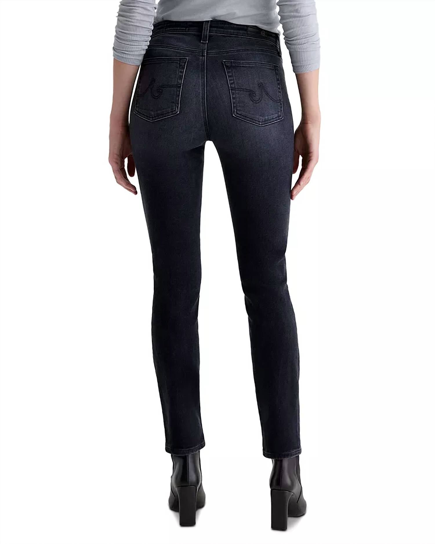 Ag Jeans - Mari Mid Rise Slim Straight Leg Jeans