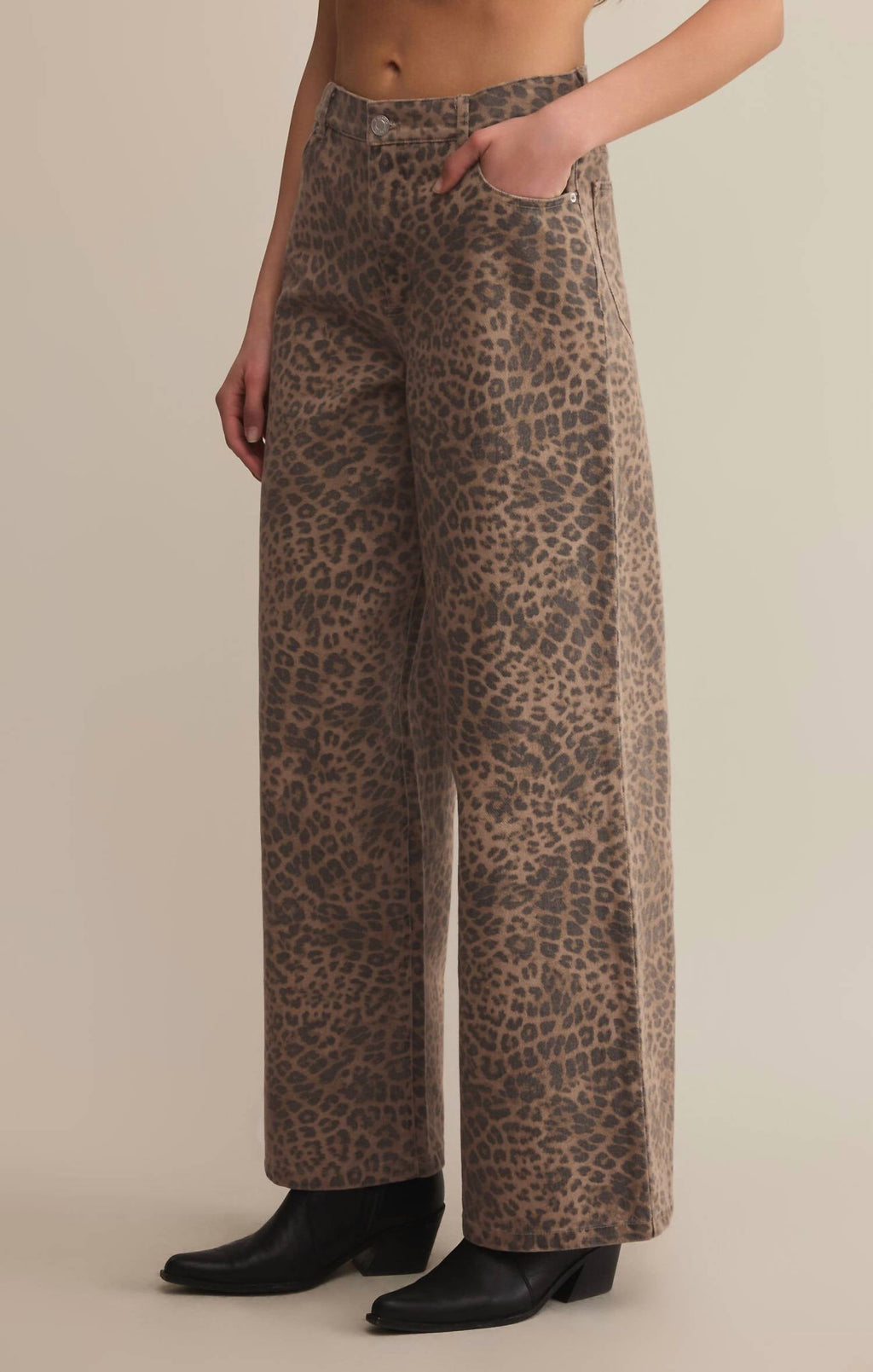 Z Supply - Marli Denim Leopard Pant