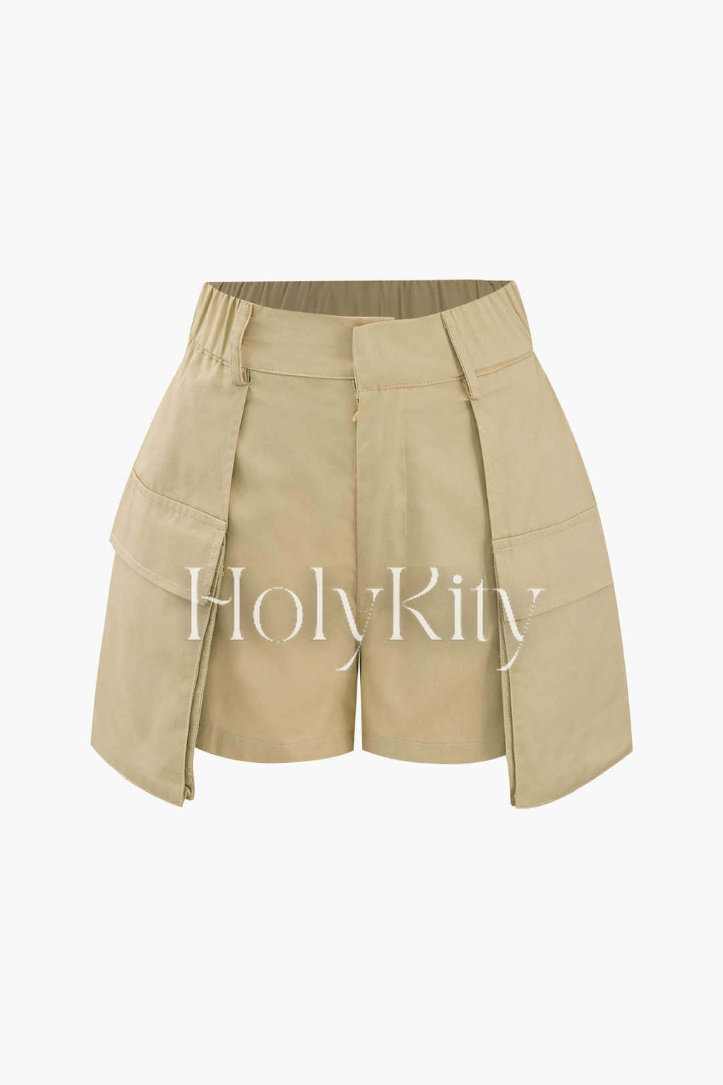 Pleated Pocket Suit Shorts