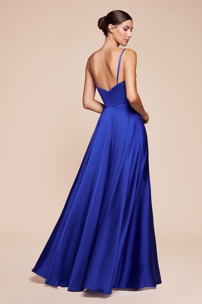 ERICA GOWN - SOFT SATIN A-LINE DRESS