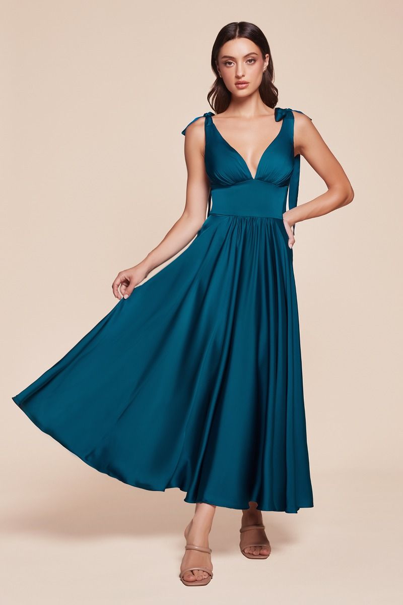 Size 10. MAGGIE MIDI DRESS - TEA LENGTH A-LINE DRESS - FRENCH NAVY - FINAL SALE