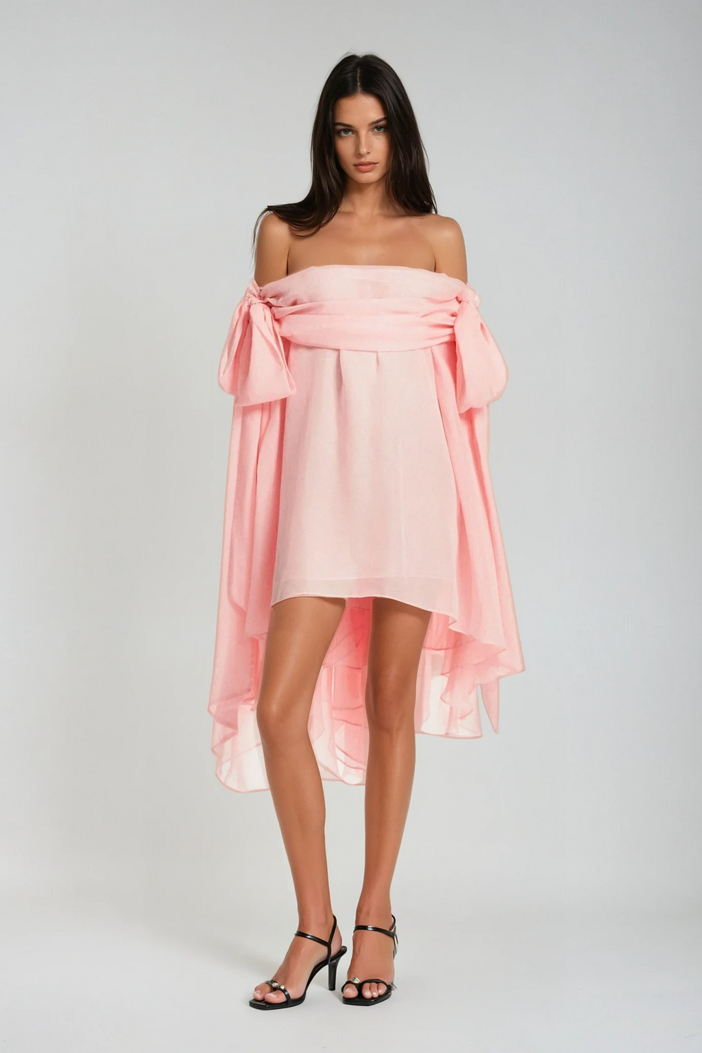 Bejama Off Shoulder Mini Dress & Shorts Set