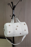 Summer New Bear Embroidery Boston Bag
