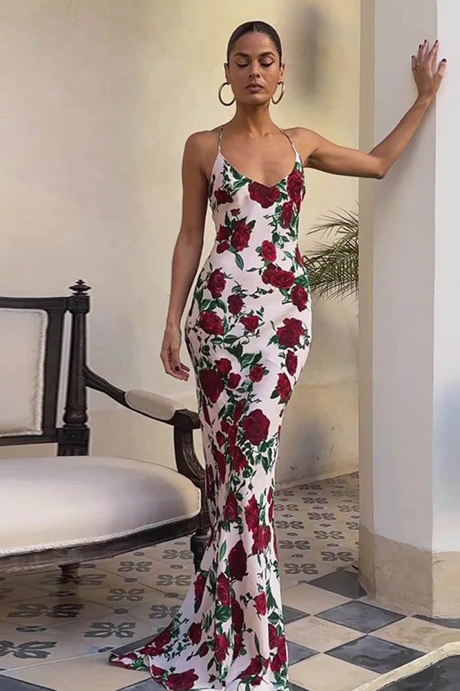 Whispers of Spring – Floral V-Neck Dress