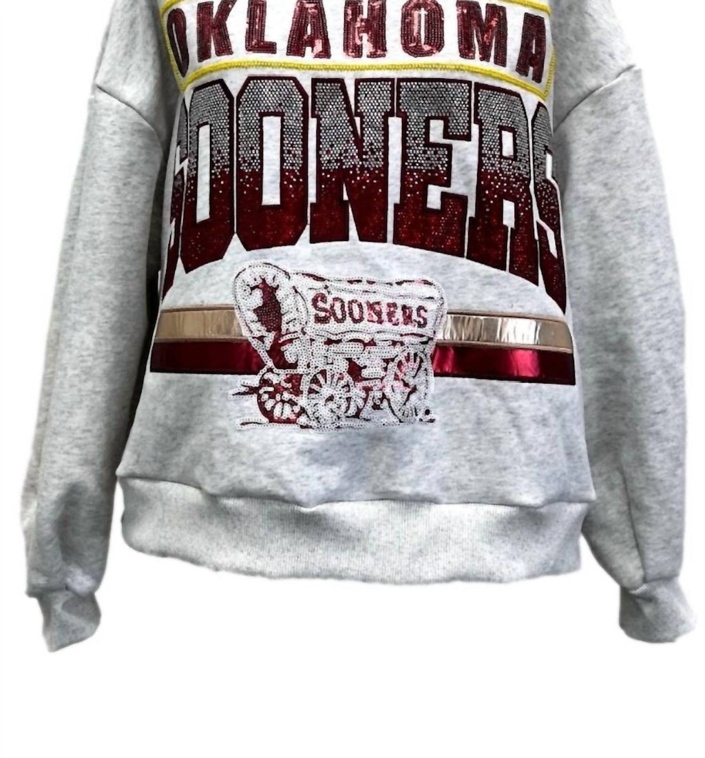 Queen Of Sparkles - Sooners Vintage Sweatshirt