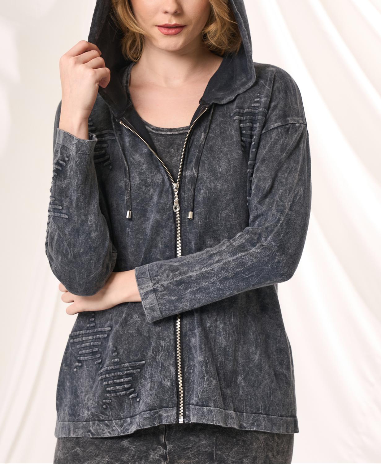 Angel Apparel - Star Embossed Hoodie