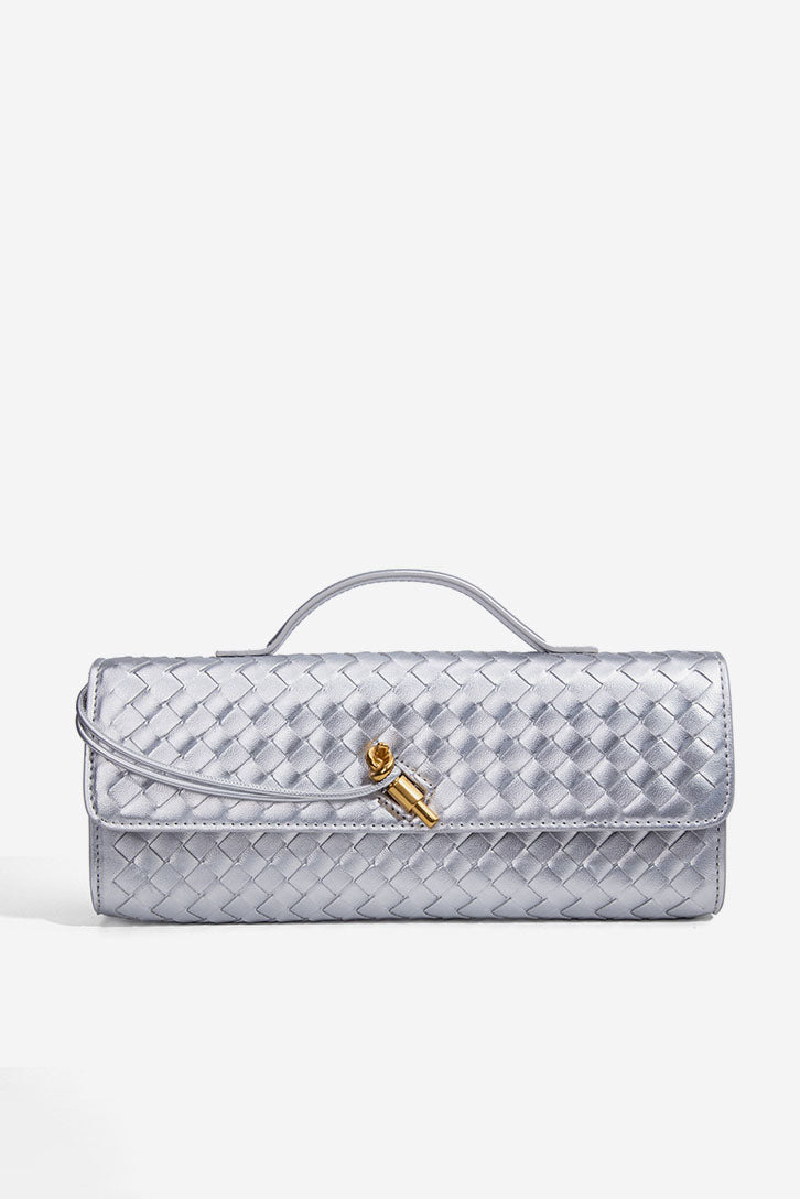 Woven Design Evening Clutch Bag