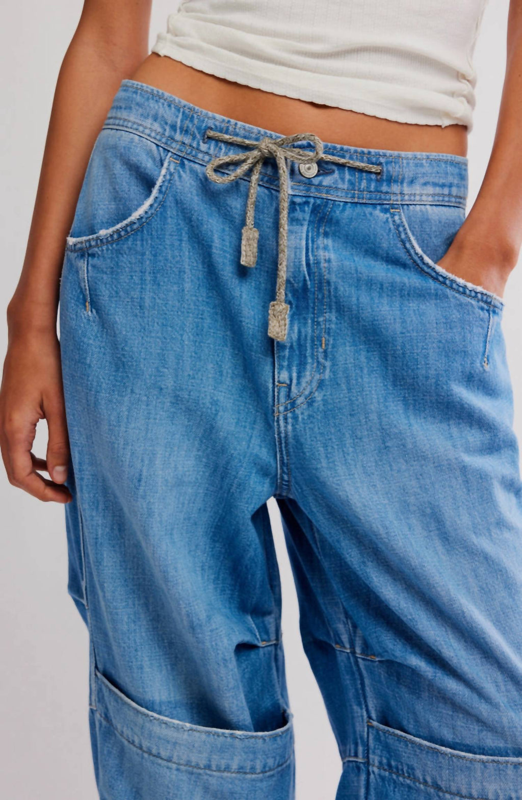 Free People - Logan Cincheg Cargo Jeans