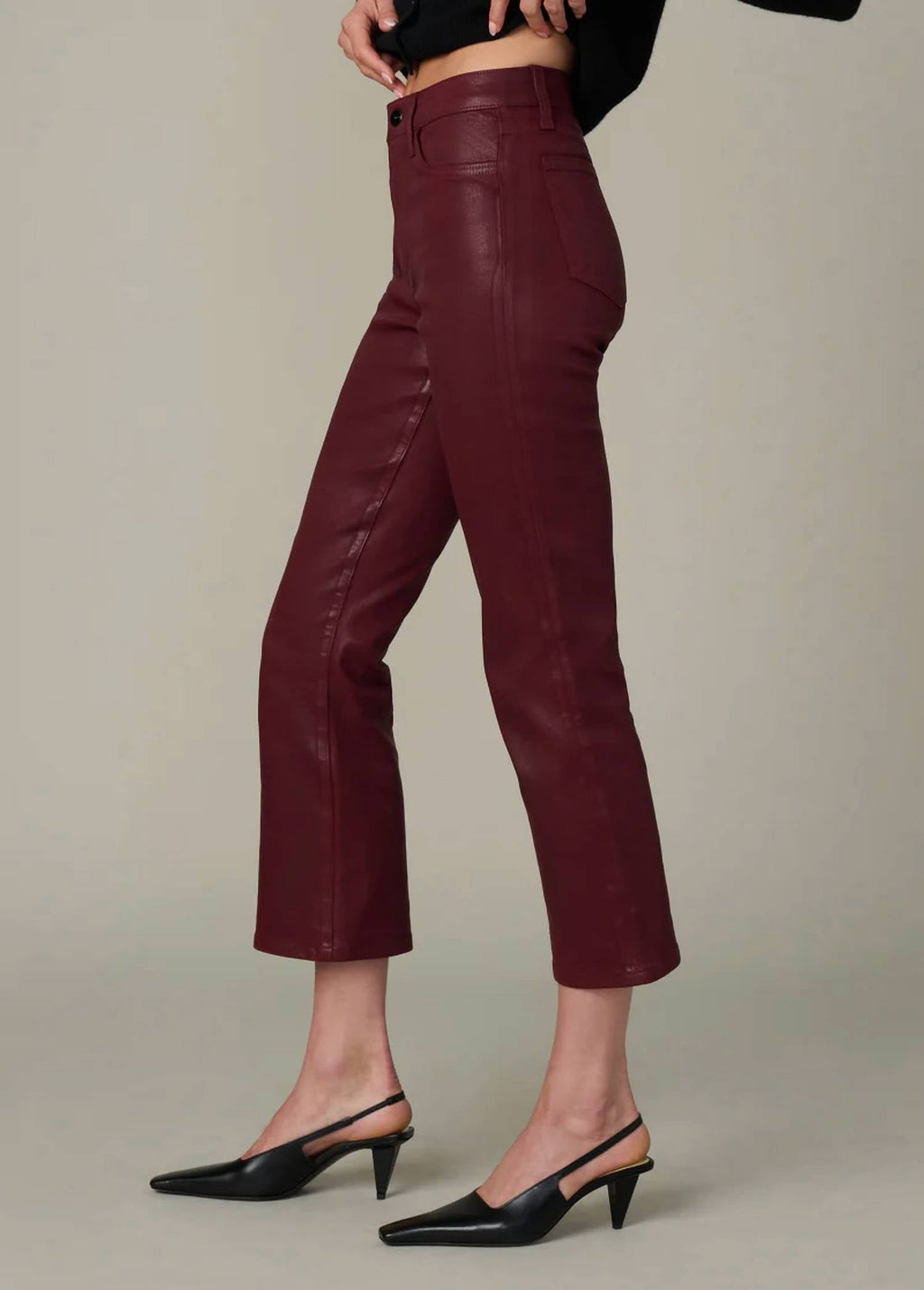 Joe'S Jeans - Callie Cropped Bootcut Coated Pants