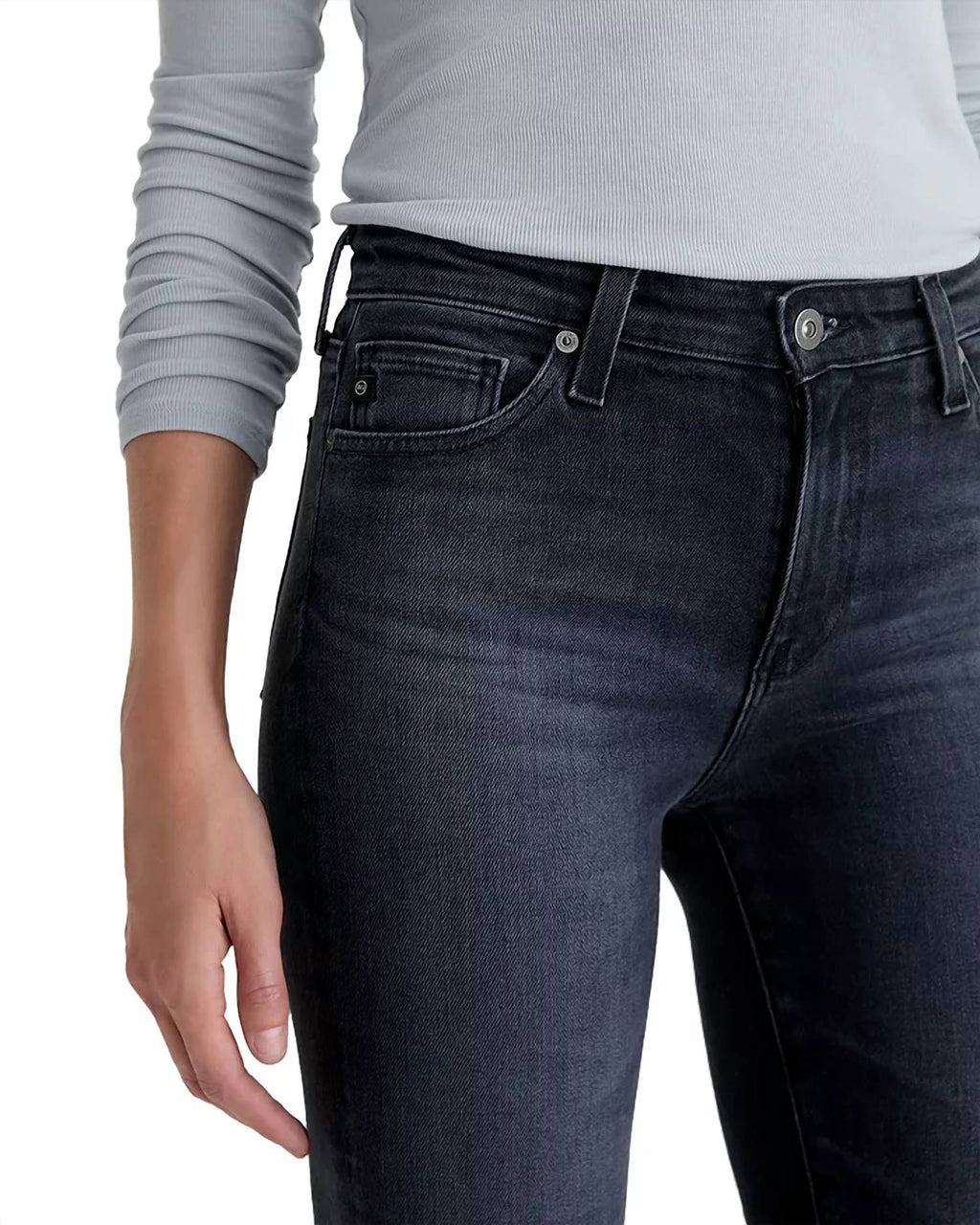 Ag Jeans - Mari Mid Rise Slim Straight Leg Jeans