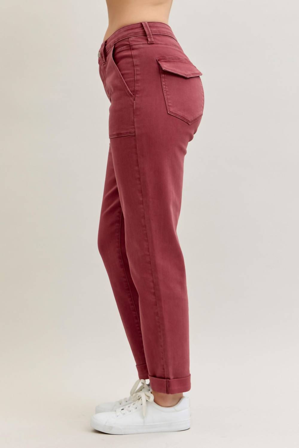 Judy Blue - Aurora Weekender Garment Dyed Cuffed Jeans