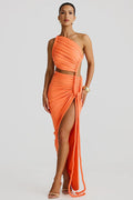 Strapless Cut-Out Lace-Up Maxi Dress