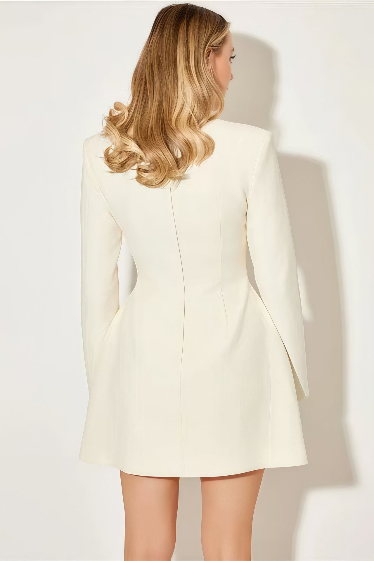Urban Chic V-Neck Blazer Mini Dress