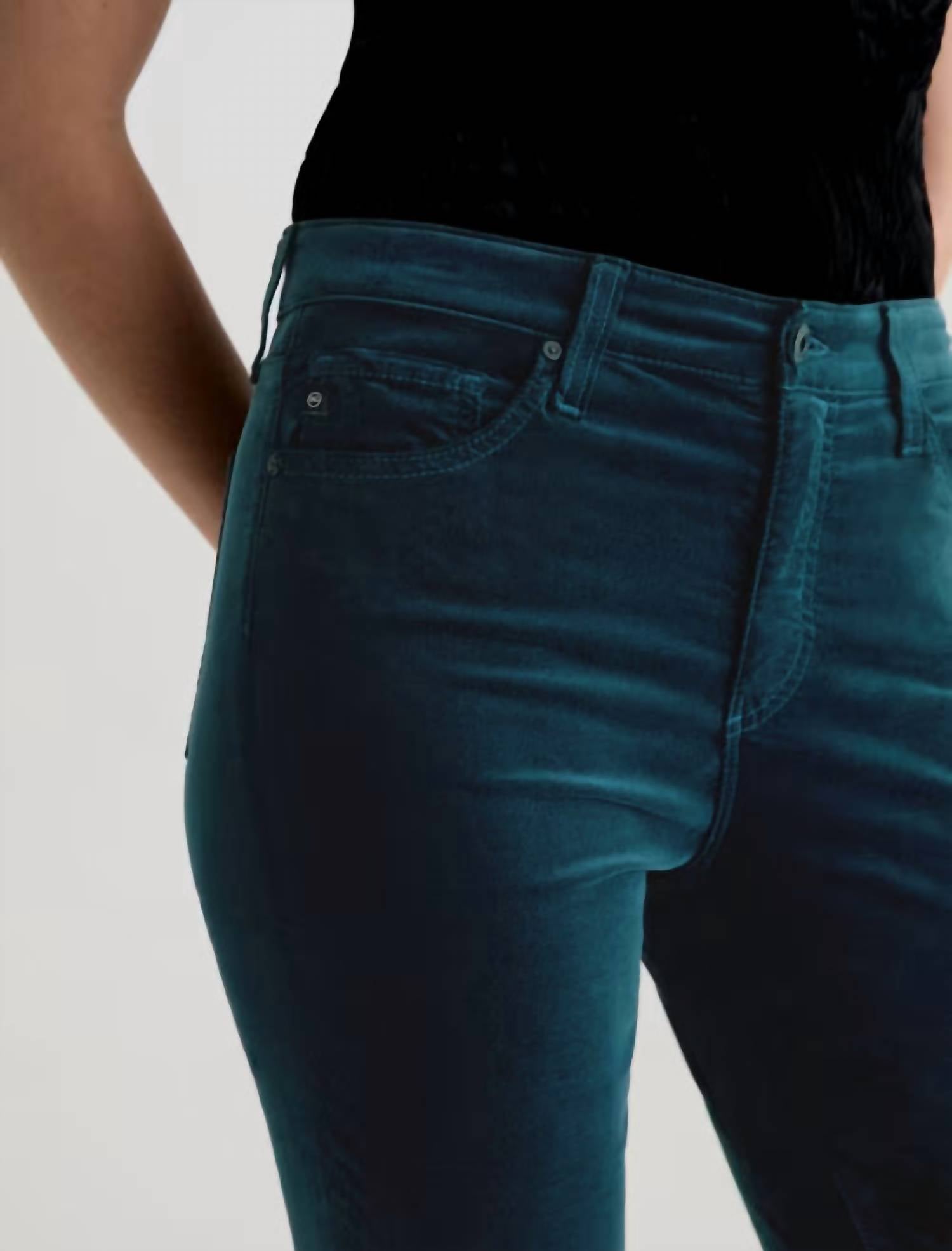 Ag Jeans - Mari Hi Rise Straight Velvet Jeans