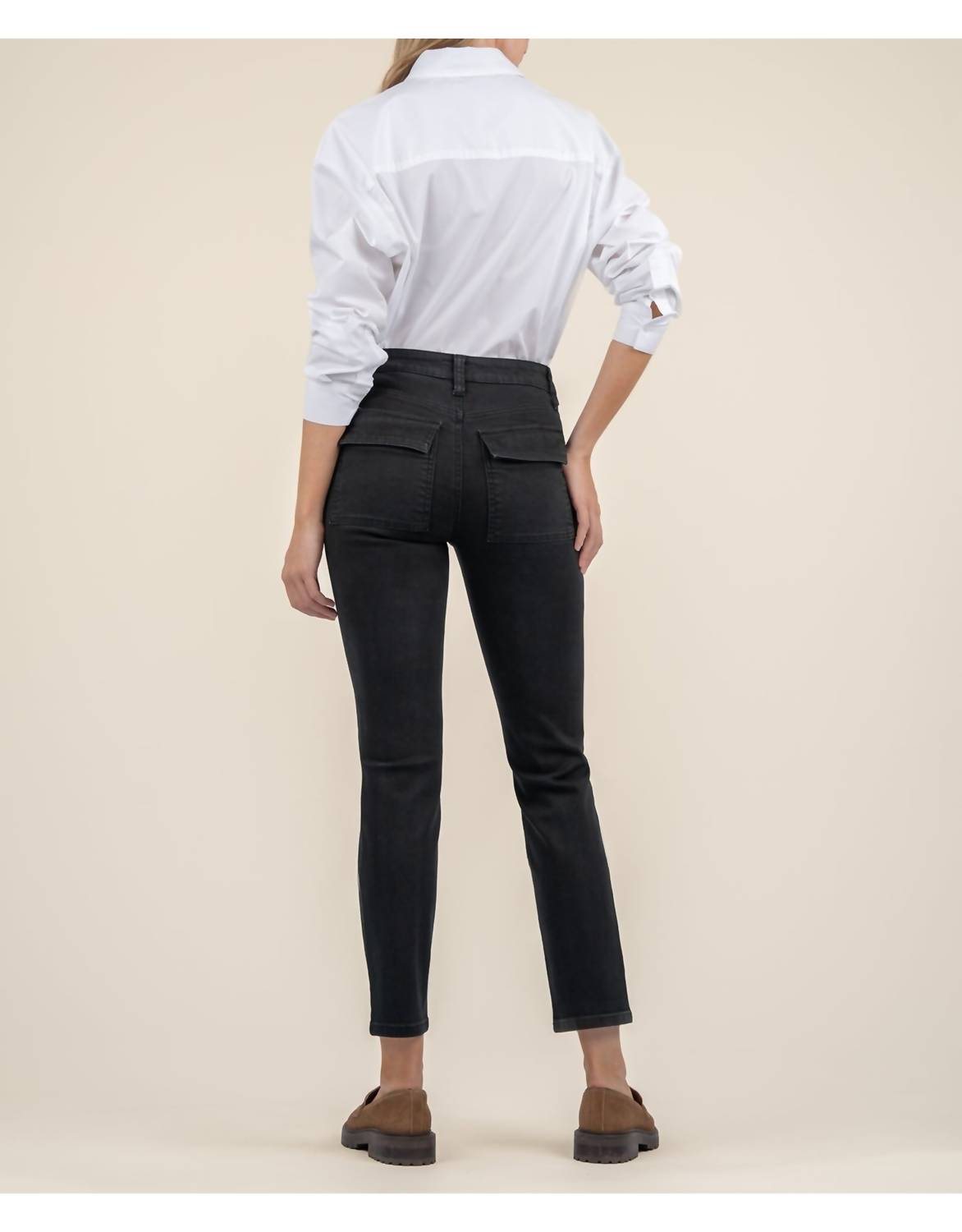 Kut From The Kloth - Reese High Rise Ankle Straight Leg Pork Chop Pocket Pants