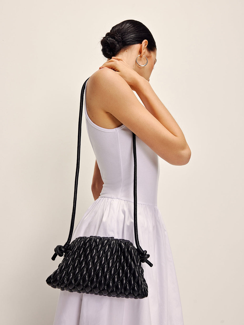 Woven Knot Clutch – Padded Twist Leather