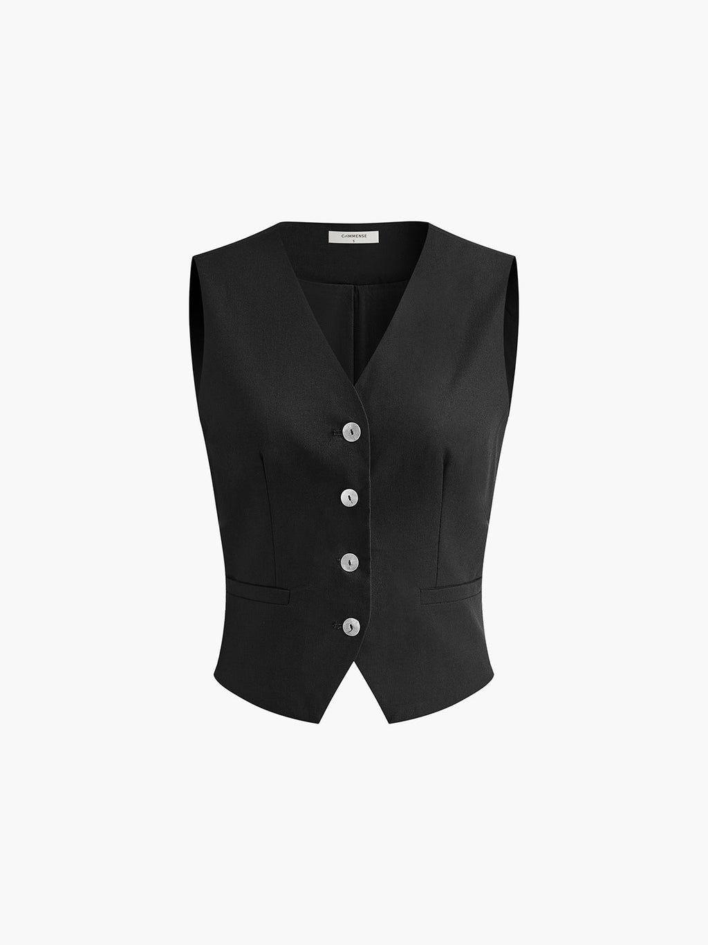 Tailored  Linen Vest & Wide-Leg Pants Set