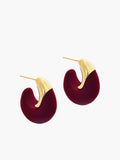 Flocked Hoop Earrings