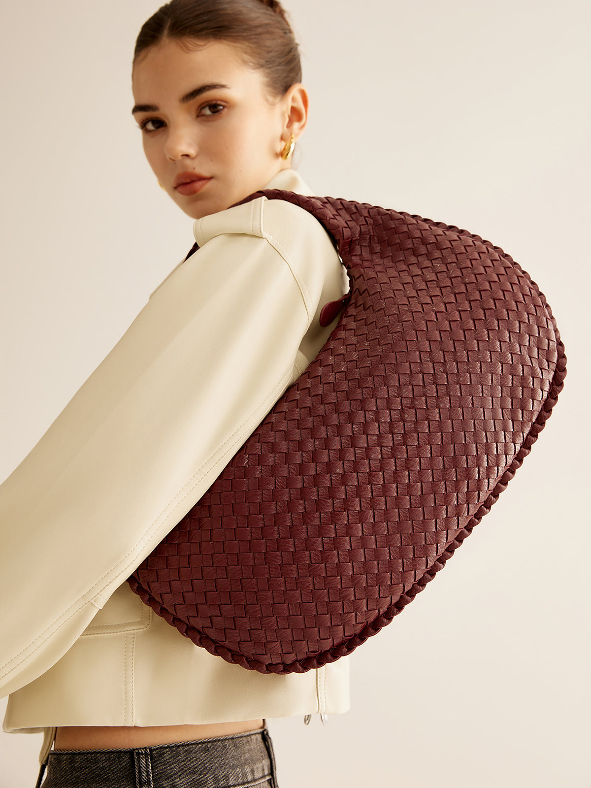 Woven Shoulder Bag